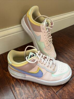 Nike Women's Pastel Multicolor Air Force 1 - Pink, Lilac, Yellow, Mint